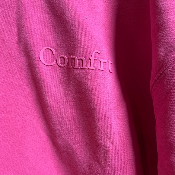 Pink Pullover Hoodie Sweatshirt - Casual Everyday Comfort - Picture 2 of 3